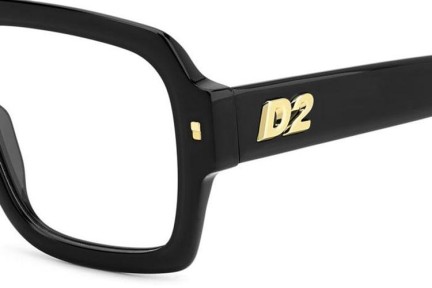 szemüvegeinket Dsquared2 D20148 807 Szogletes Fekete