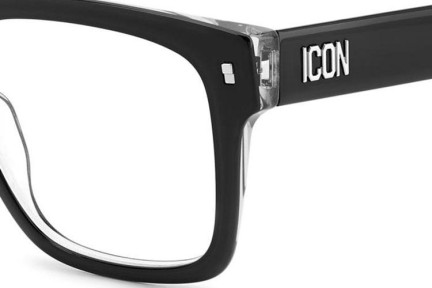 szemüvegeinket Dsquared2 ICON0018 7C5 Flat Top Fekete