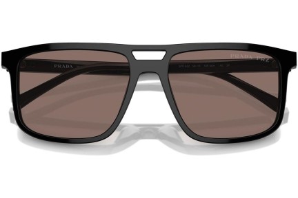 Napszemüvegek Prada PRA22S 16K30H Polarized Szogletes Fekete