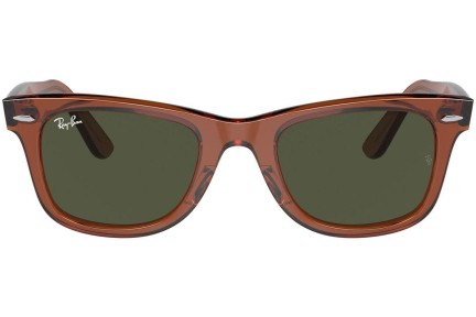 Napszemüvegek Ray-Ban Wayfarer RB2140F 677631 Szogletes Barna