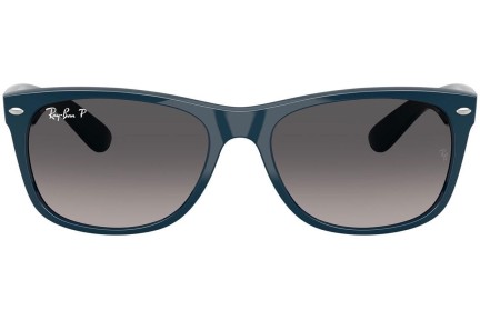 Napszemüvegek Ray-Ban New Wayfarer RB2132 6796M3 Polarized Szogletes Kék