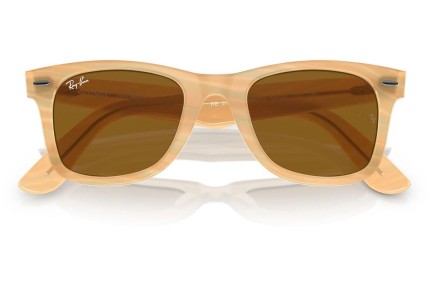 Napszemüvegek Ray-Ban Wayfarer RB2140F 140833 Szogletes Barna