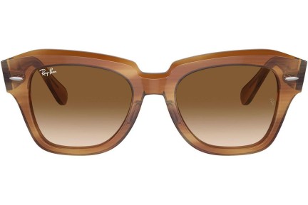 Napszemüvegek Ray-Ban State Street RB2186 140351 Szogletes Barna