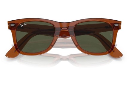 Napszemüvegek Ray-Ban Wayfarer RB2140F 677631 Szogletes Barna