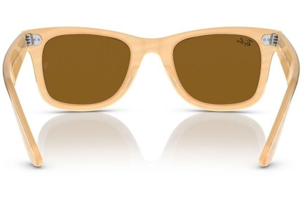 Napszemüvegek Ray-Ban Wayfarer RB2140F 140833 Szogletes Barna