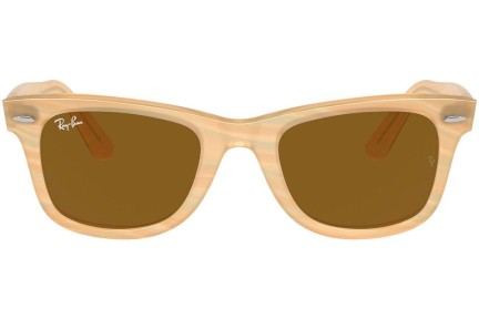 Napszemüvegek Ray-Ban Wayfarer RB2140F 140833 Szogletes Barna