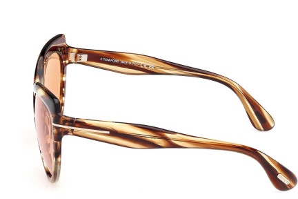 Napszemüvegek Tom Ford Beatrice FT1196 53E Cat Eye Havana