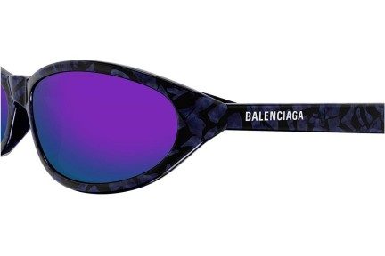 Napszemüvegek Balenciaga BB0007S 011 Ovális Lila