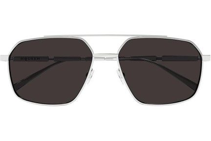 Napszemüvegek Alexander McQueen AM0477S 001 Pilota Ezüst