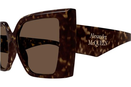 Napszemüvegek Alexander McQueen AM0467S 002 Szogletes Havana