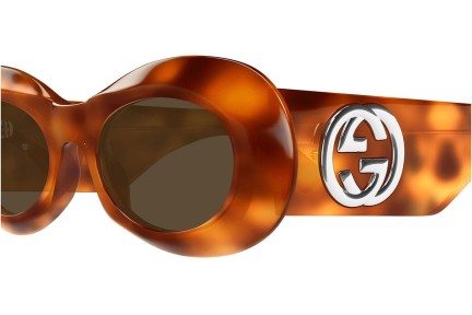 Napszemüvegek Gucci GG1696S 002 Ovális Havana