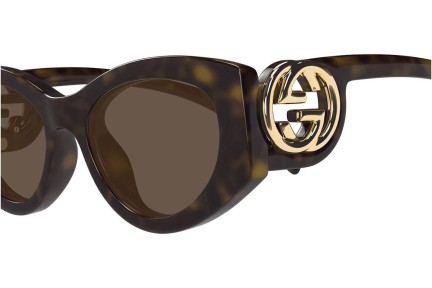 Napszemüvegek Gucci GG1691S 002 Ovális Havana