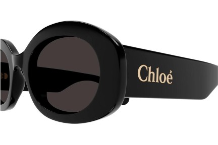 Napszemüvegek Chloe CH0258S 001 Ovális Fekete