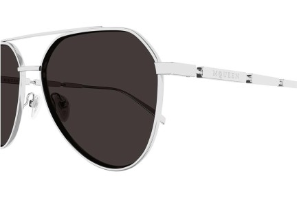 Napszemüvegek Alexander McQueen AM0478S 001 Pilota Ezüst