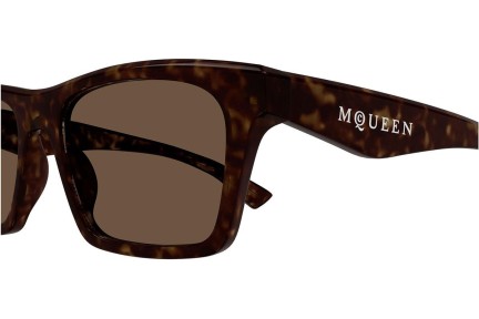 Napszemüvegek Alexander McQueen AM0472S 002 Szogletes Havana