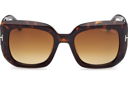 Napszemüvegek Tom Ford Carla-02 FT1220 52F Cat Eye Havana