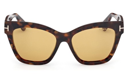 Napszemüvegek Tom Ford Elvira FT1217 52E Cat Eye Havana