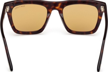 Napszemüvegek Tom Ford Lelio FT1207 52E Szogletes Havana