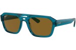 Napszemüvegek Ray-Ban Corrigan RB4397 668383 Polarized Flat Top Kék