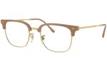 szemüvegeinket Ray-Ban New Clubmaster RX7216 8342 Browline Bézs