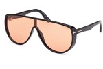 Napszemüvegek Tom Ford Achilles FT1182 05E Single Lens | Shield Fekete